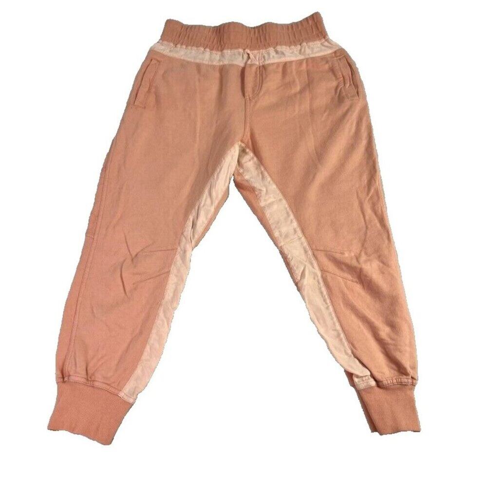 Young Fabulous & Broke Pants Womens Small Orange Odin Jogger Peach Pull On